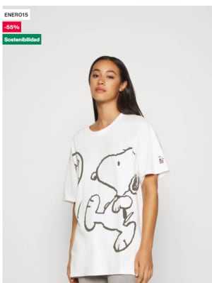Camiseta para Mujer Levi´s Snoopy por 11.01€