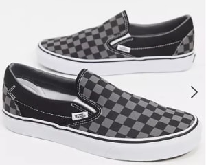 Vans classic sin cierres con diseño de cuadros por 30€