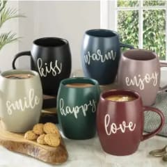 Tazas de cerámicas x 6 por $ en Sam's Club