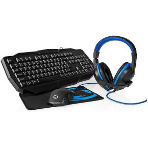 slinger wortel onvergeeflijk Nedis Gaming Combo Kit | 4 in 1 | Qwerty US Toetsenbord, Koptelefoon, Muis,  Muismat voor