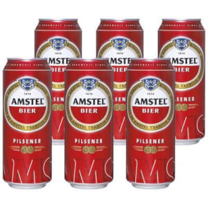 Faeröer Kroniek pasta Amstel bier 24 halve liters voor €11