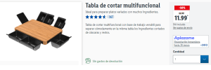 Tabla de cortar multifuncional por 11.99€