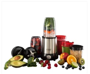 Russell Hobbs Batidora de Vaso Individual NutriBoost Batidora Smoothie Mini  Batidora para Zumos y Batidos Cuchilla