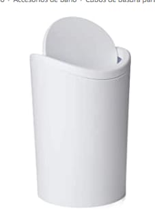 Tatay Papelera Baño con Tapa Basculante, 6L por 5,70€