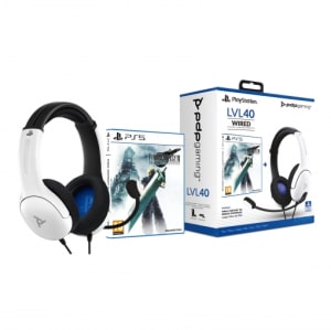 Comprar Pack Auriculares Gaming LVL 40 con Cable Blanco + Final Fantasy VII  Remake PS4