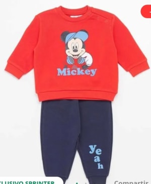 Chándal Mickey Chándal · ref 0316621 por 3,99€.