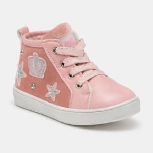 Sneakers Altas Filu Rosa Envejecido por