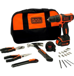 BLACK+DECKER BDCDD12HTSA Taladro Atornillador 10.8V litio (1.5Ah) 26 Nm  Incluye set de