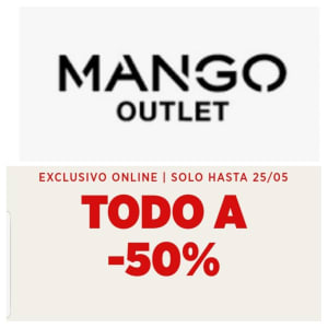 Al 50% Mango OUTLET en la Web.