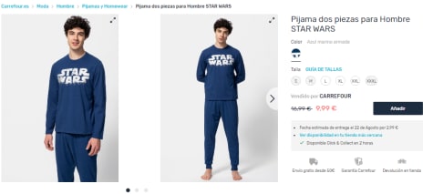 Pijama Wars entero 2 por solo