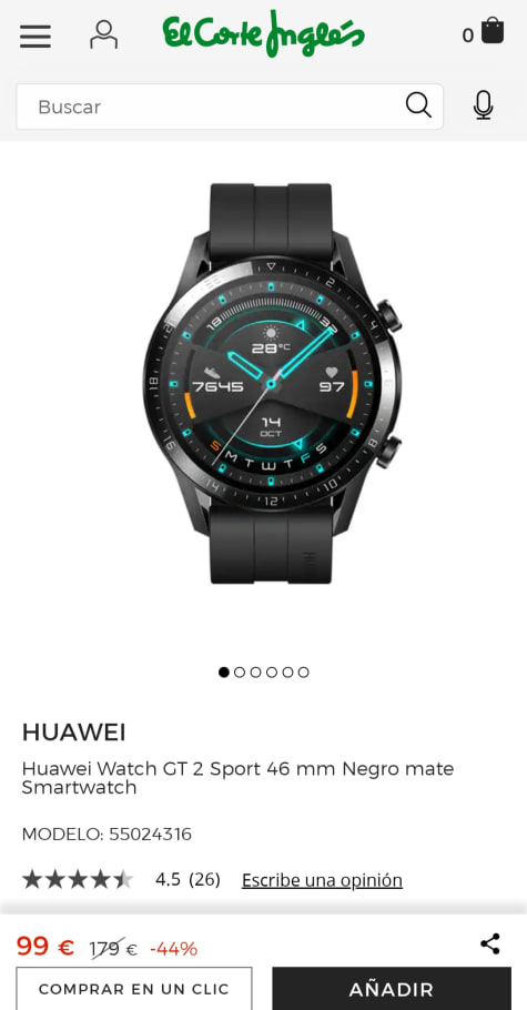 Huawei · Smartwatches · Electrónica · El Corte Inglés (17)