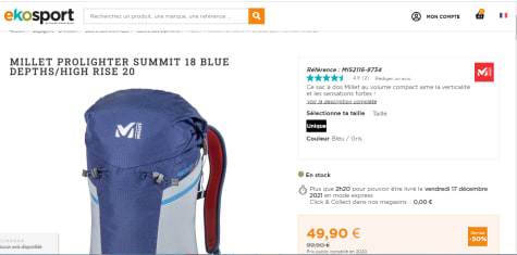 millet prolighter summit 18