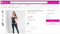 Overol de maternidad por $679.15 en Liverpool