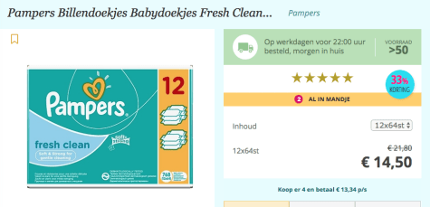 Pampers Babydoekjes Baby Fresh Navul 12 x 64 voor €14,50 Aanbiedingen Pampers Babydoekjes Baby Fresh Navul 12 x 64 voor €14,50 Aanbiedingen