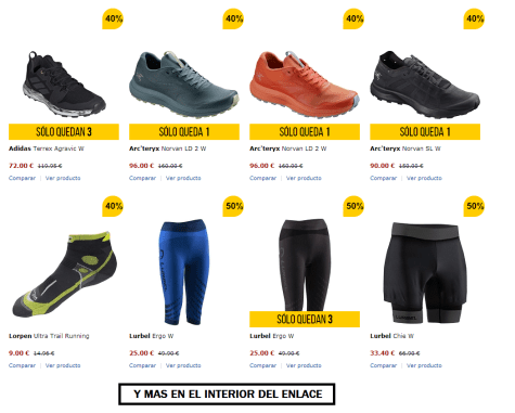 Hasta 50% DTO en Trail Barrabes