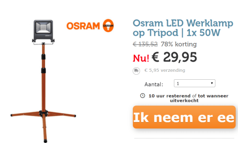 Krachtig Maryanne Jones Verschrikking Osram LED bouwlamp 20W 4000K 1700lm IP65 voor €29,95