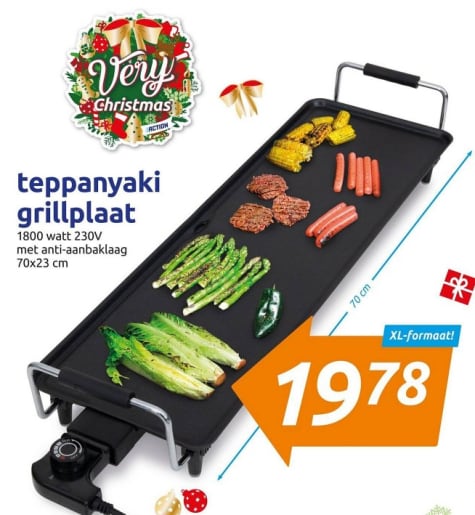 rustig aan reptielen Ongunstig Teppanyaki Grillplaat voor €19,78 bij Action