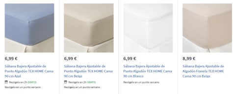 Sábana Bajera Ajustable de Franela Cama 90 cm TEX HOME Beige