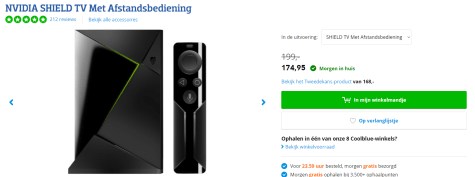 NVIDIA® SHIELD TV (remote only) voor €175 Aanbiedingen