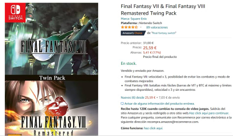 Final Fantasy Vii Final Fantasy Viii Twin Pack Voor 25 59 Bij Amazon