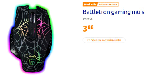 Kan weerstaan Veilig geïrriteerd raken Battletron USB Optische Game/Gaming Muis voor €3,88