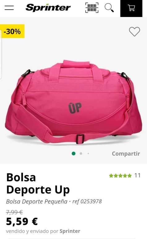 Bolsa Up - Rosa - Bolsa Deporte Pequeña