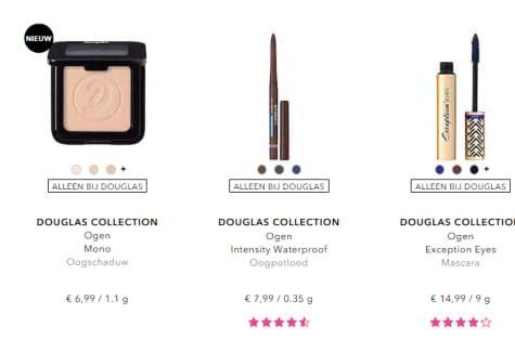 50% korting op 2e Douglas make-up product Aanbiedingen