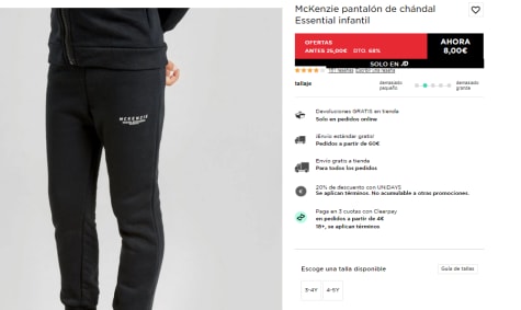 McKenzie pantalón de chándal Logo