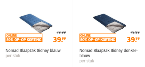 Slaapzak voor €39,99