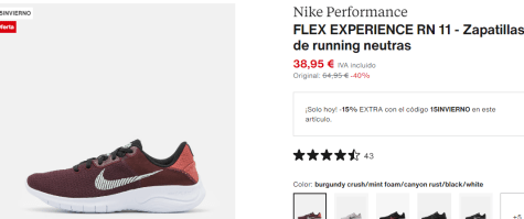 Zapatillas Nike FLEX RN 11 33.10€