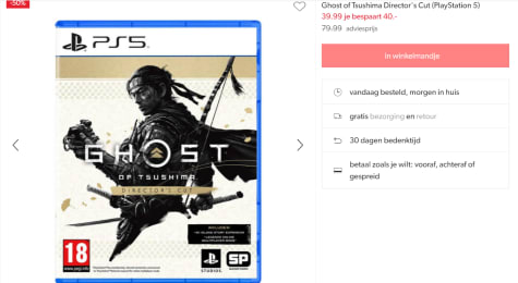 PS5 Ghost of Tsushima Director's Cut voor €39,99 bij Wehkamp