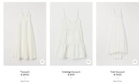 Nieuwe Wedding Vibes' collectie met trouwjurken vanaf €69,99 Aanbiedingen Nieuwe Wedding Vibes' collectie met trouwjurken vanaf €69,99 Aanbiedingen