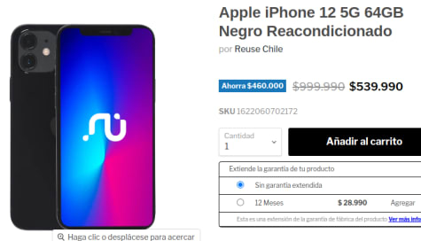 Celulares iPhone Apple Reacondicionados — Reuse Chile