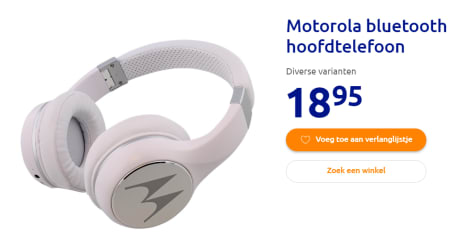 Architectuur timmerman distillatie Motorola Koptelefoon Escape 220 - Bluetooth - Over-Ear voor €18,95