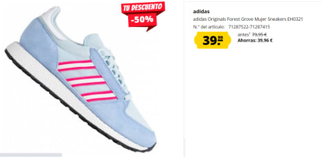 Ministro he equivocado banco Zapatillas para Mujer adidas Originals Forest Grove por 39.95€ en  Deporte-Outlet