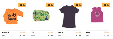 Tot 80% korting op baby- en kinderkleding bij HappyBee Aanbiedingen