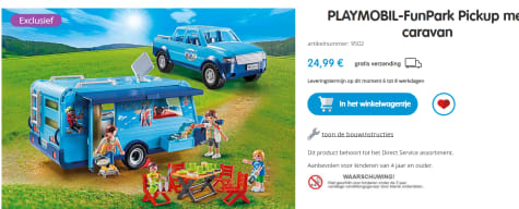 9502 Funpark Pickup Caravan €24,99