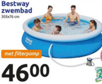 Van toepassing zijn Muf Maryanne Jones Bestway Zwembad Fast Rond Blauw 305 x 76 cm Inclusief Pomp voor €46