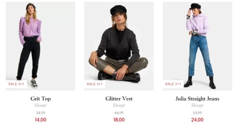 Alle sale 3\u003d1 bij Shoeby