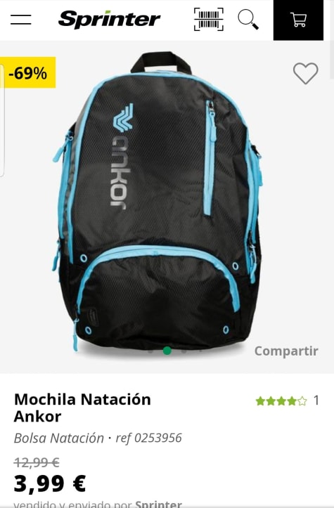 Mochila Natación