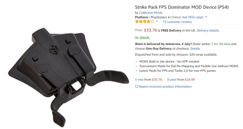 fps strike pack ps4 amazon