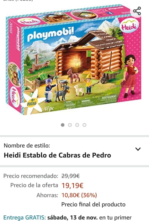 Heidi Establo de Cabras de Pedro - Playmobil 70255