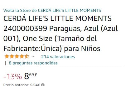 ▷ Chollo Paraguas infantil Patrulla Canina por sólo 8,99€ (52% de descuento)