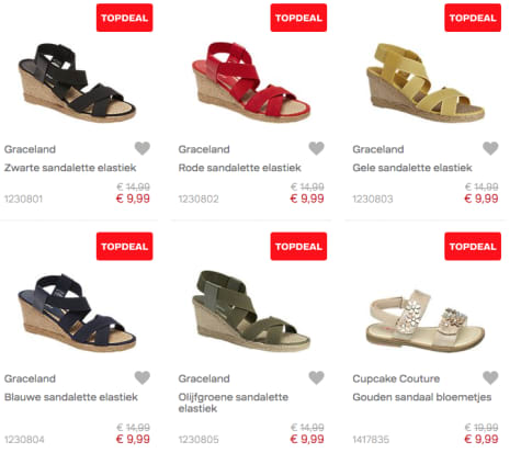 Topdeals bij vanHaren: schoenen vanaf €9,99
