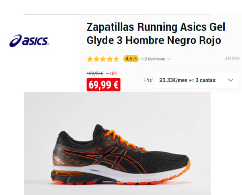 Tenis de Running - Hombre - Negro/Naranja - Decathlon