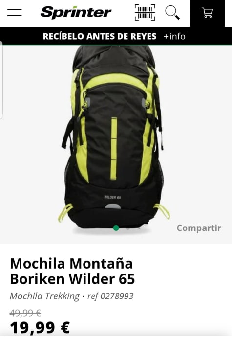Mochilas Boriken Montaña y Trekking