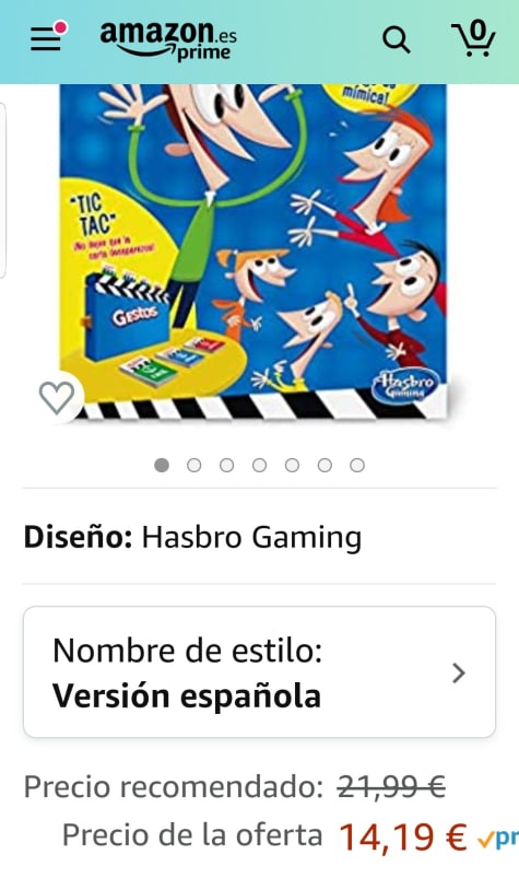 juego gestos amazon
