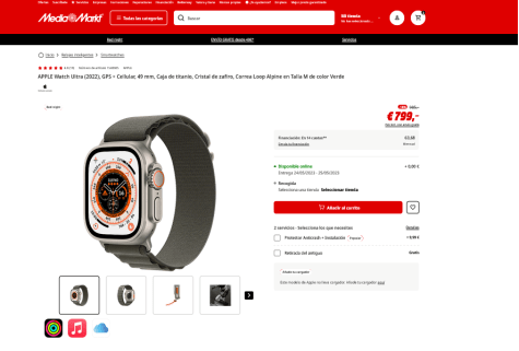 Correa Loop Alpine Para Garmin Fenix 5 Blanco Y Naranja con Ofertas en  Carrefour