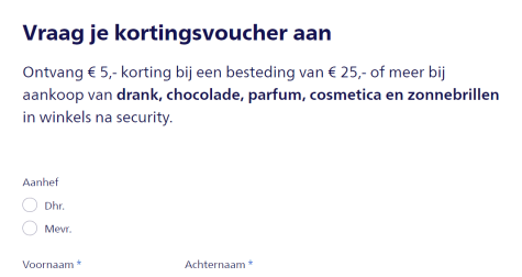 Gratis See Buy Fly Kortingsvoucher (Schiphol winkels) Aanbiedingen