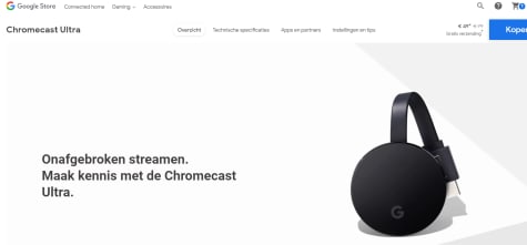 Google Chromecast Ultra (Zwart) voor €49 Aanbiedingen Google Chromecast Ultra (Zwart) voor €49 Aanbiedingen
